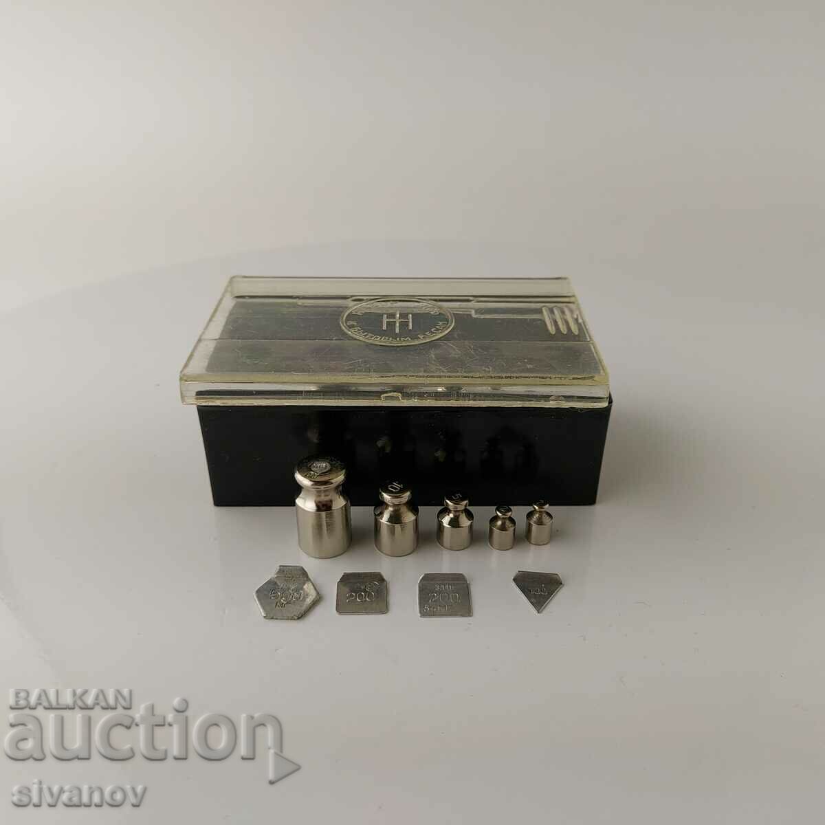 Set of gram weights for pharmacy scales 100mg-20g#5608 - 5 Set of gram weights for pharmacy scales 100mg-20g#5608 - 5