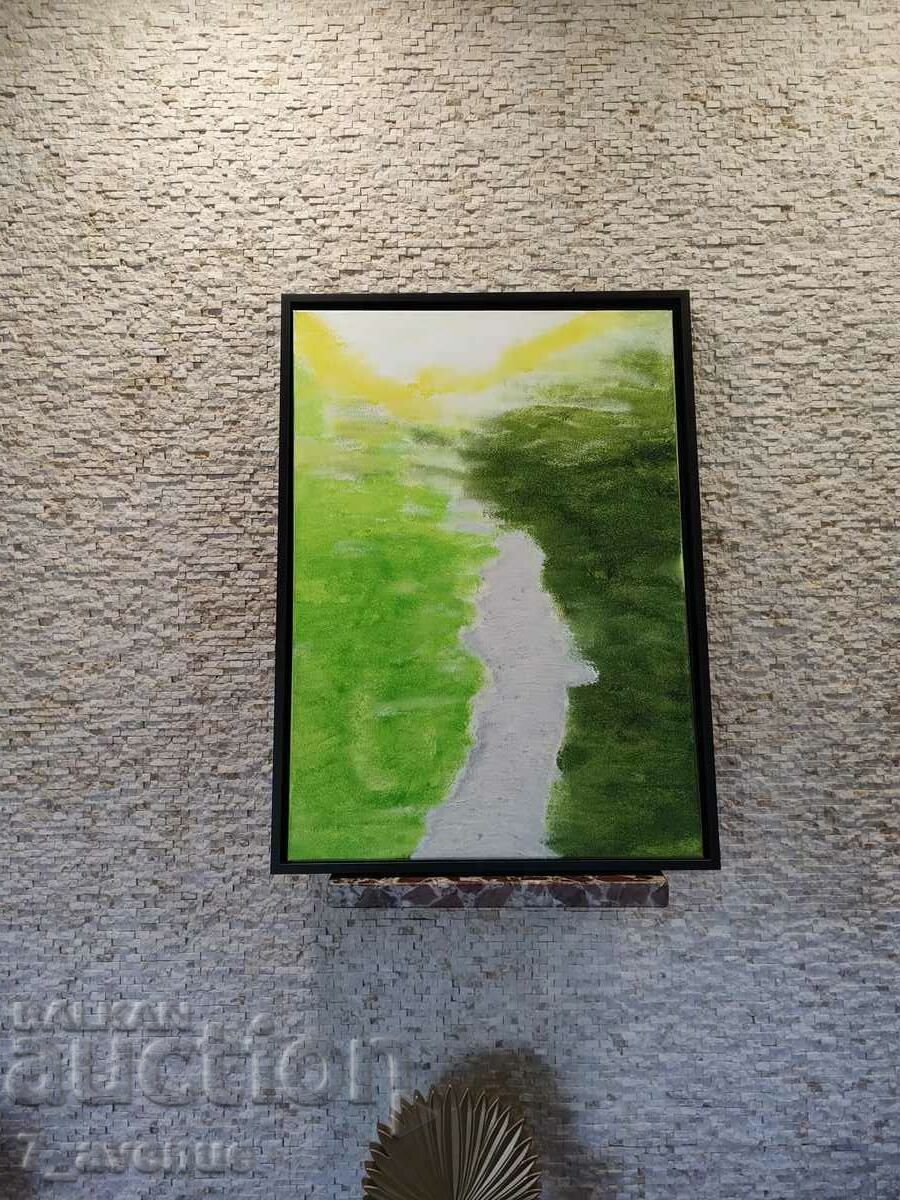 Original painting acrylic on canvas, 50/70 cm, "...Beklemeto" with price 700.00 BGN | € 357.90 Original painting acrylic on canvas, 50/70 cm, "...Beklemeto" with price 700.00 BGN | € 357.90