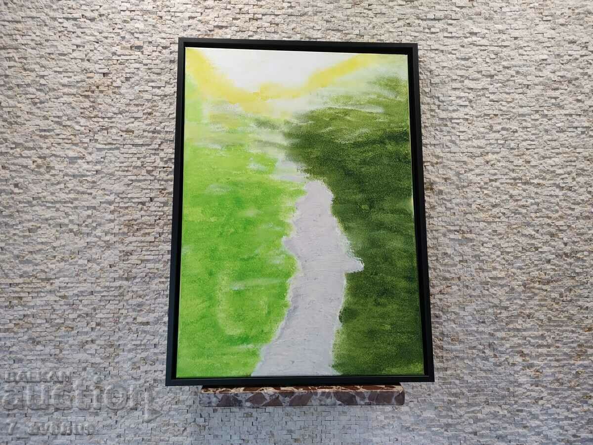 Auction Original painting acrylic on canvas, 50/70 cm, "...Beklemeto" Auction Original painting acrylic on canvas, 50/70 cm, "...Beklemeto"