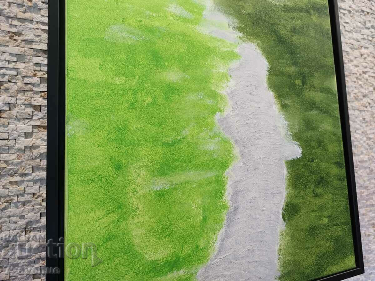 Delivery of Original painting acrylic on canvas, 50/70 cm, "...Beklemeto" Delivery of Original painting acrylic on canvas, 50/70 cm, "...Beklemeto"