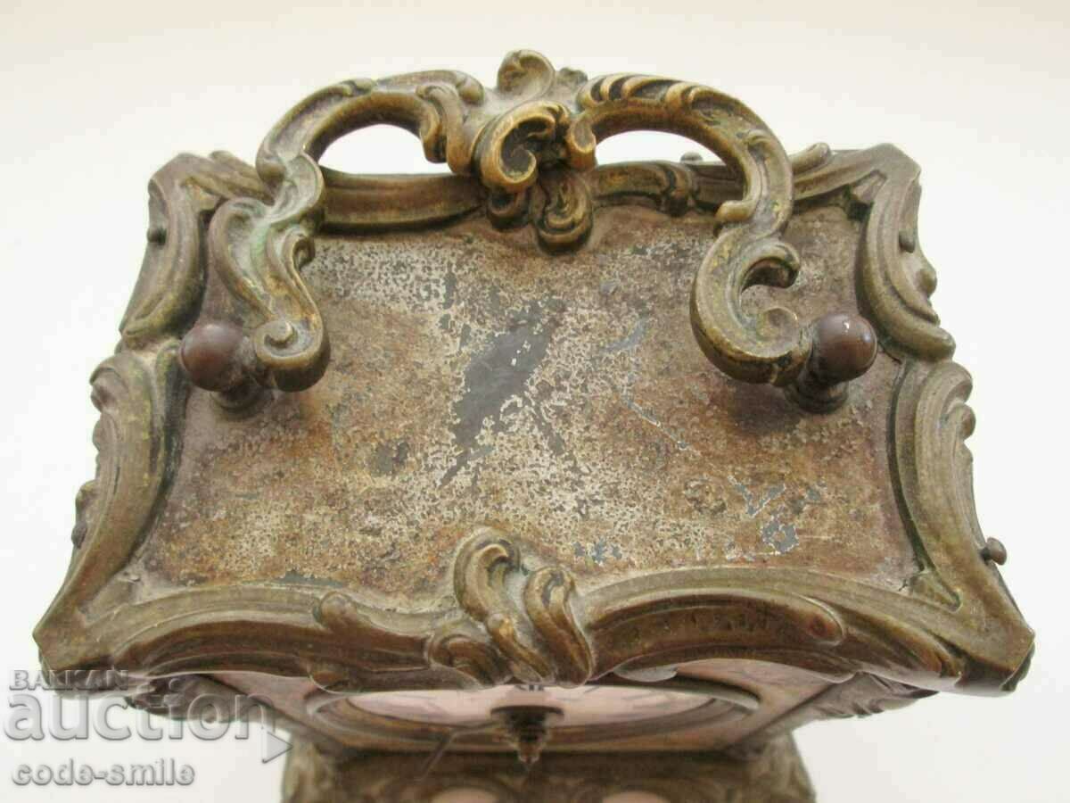 Παλιό ρολόι καρότσι ξυπνητήρι Rococo Rococo 1790 - 6 Παλιό ρολόι καρότσι ξυπνητήρι Rococo Rococo 1790 - 6