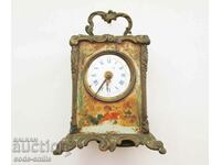 Стар каретен часовник будилник Рококо Rococo 1790 год.