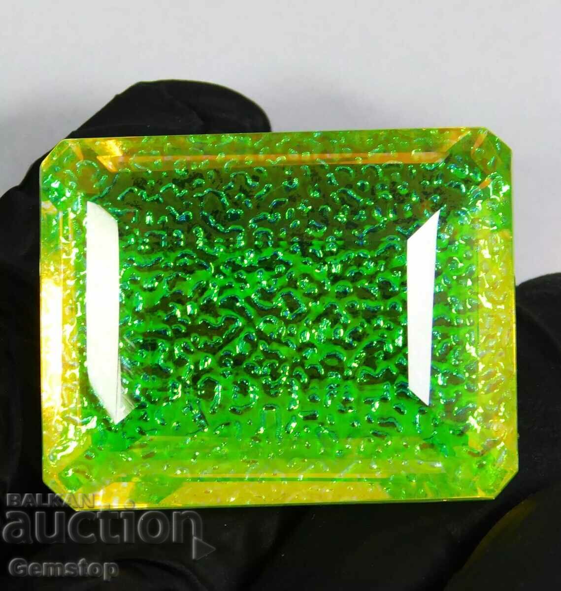 BZC! 114.00k fire monarch opal emerald cert. VGTL from 1st!