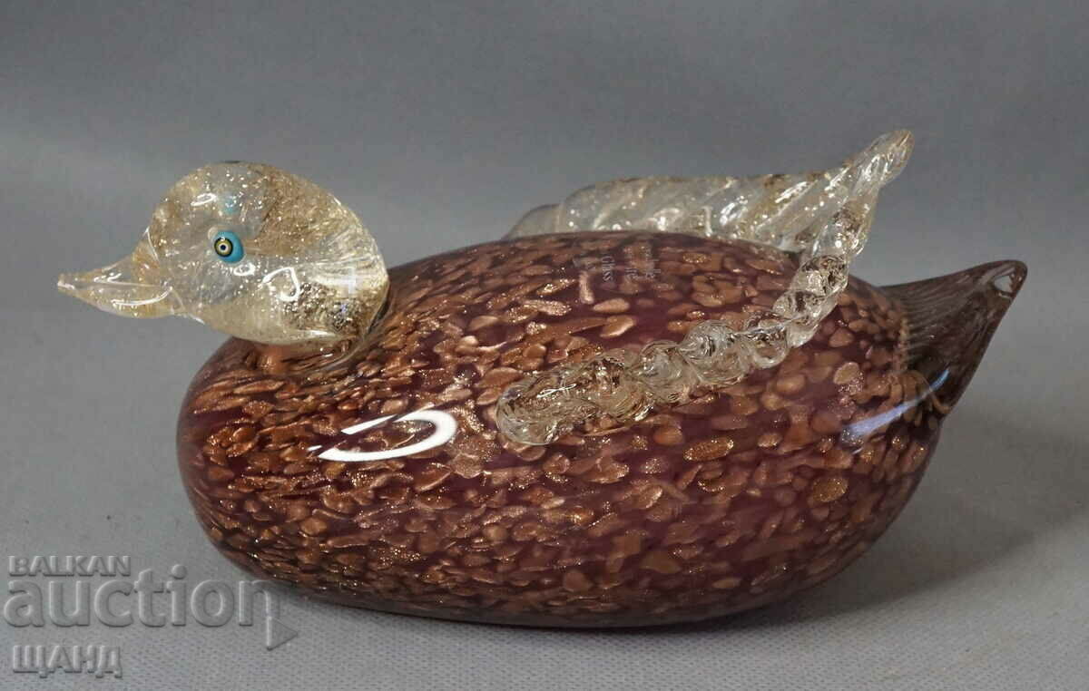 MURANO Murano Italy Glass figurine duck