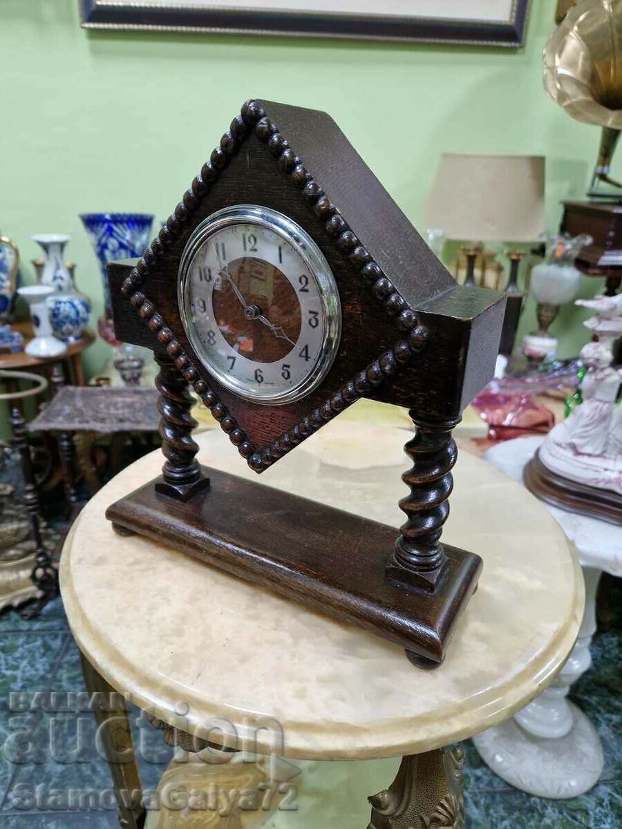 Antique collectible English desk clock - 5