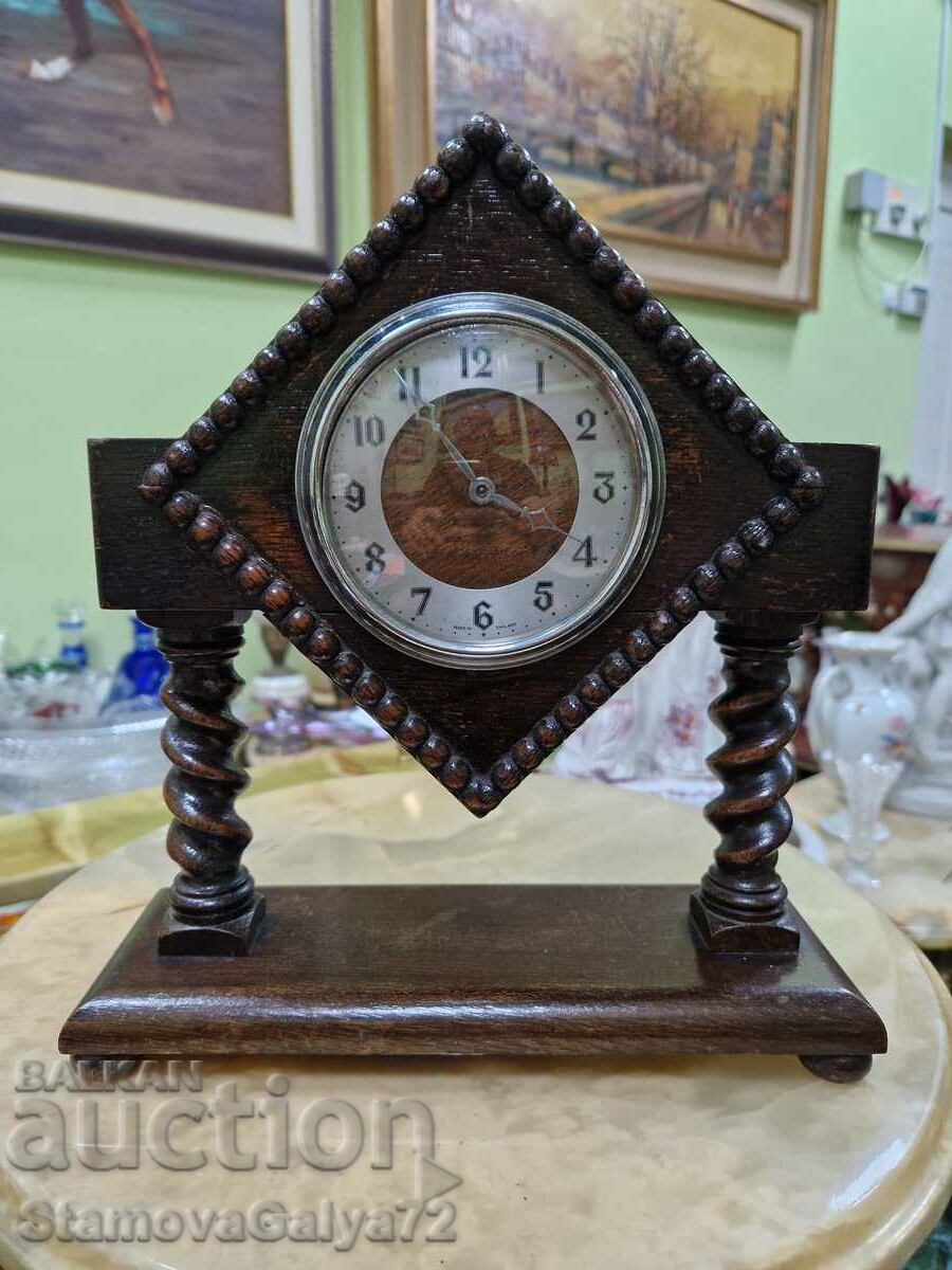 Antique collectible English desk clock