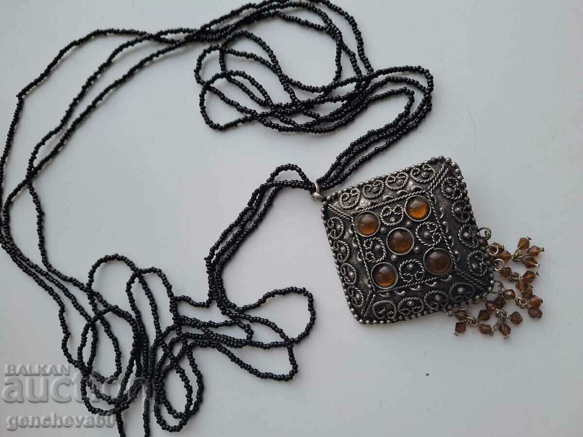 Beautiful Art Filigree Necklace with Beads with price 30.00 BGN | € 15.34 Beautiful Art Filigree Necklace with Beads with price 30.00 BGN | € 15.34