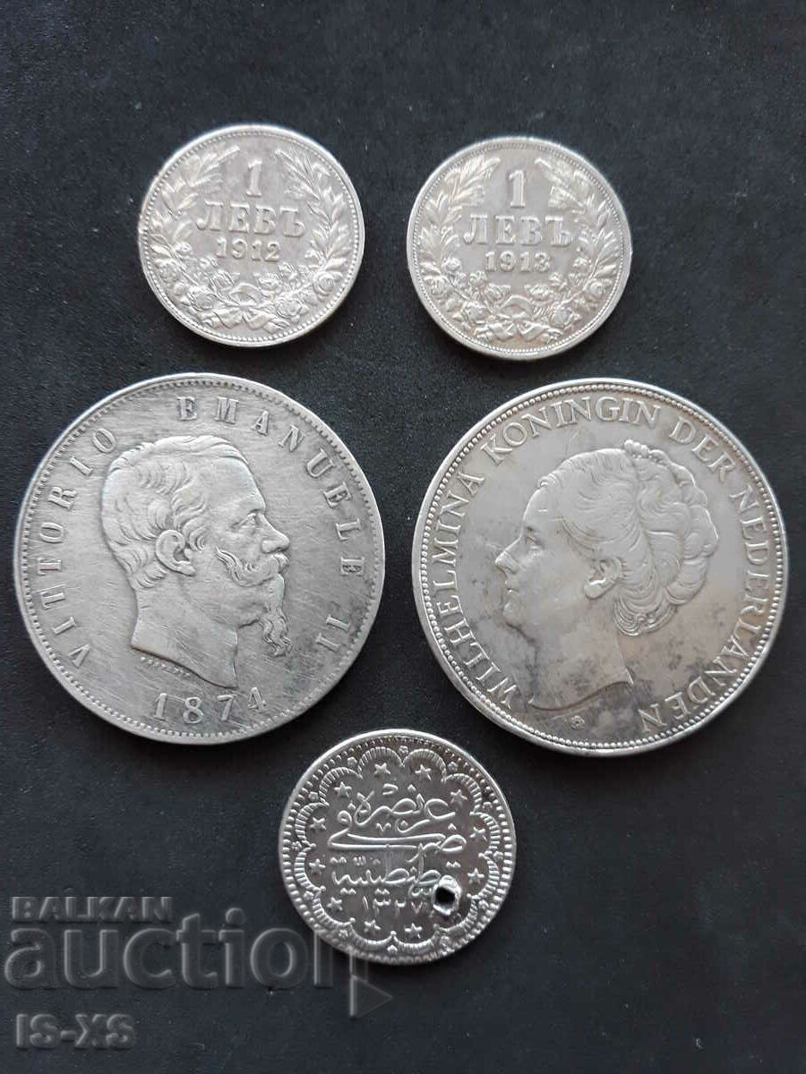 Лот сребърни монети