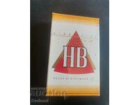 Cigarettes HB 80mm box. Since the 90s
