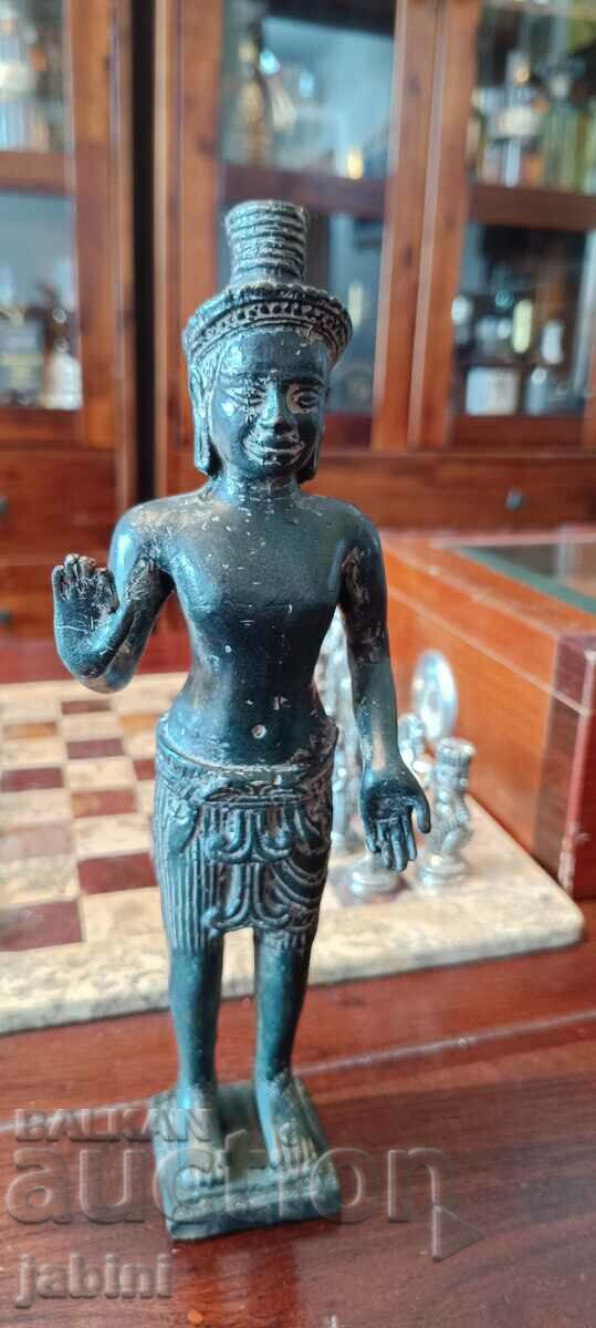 Khmer bronze figure