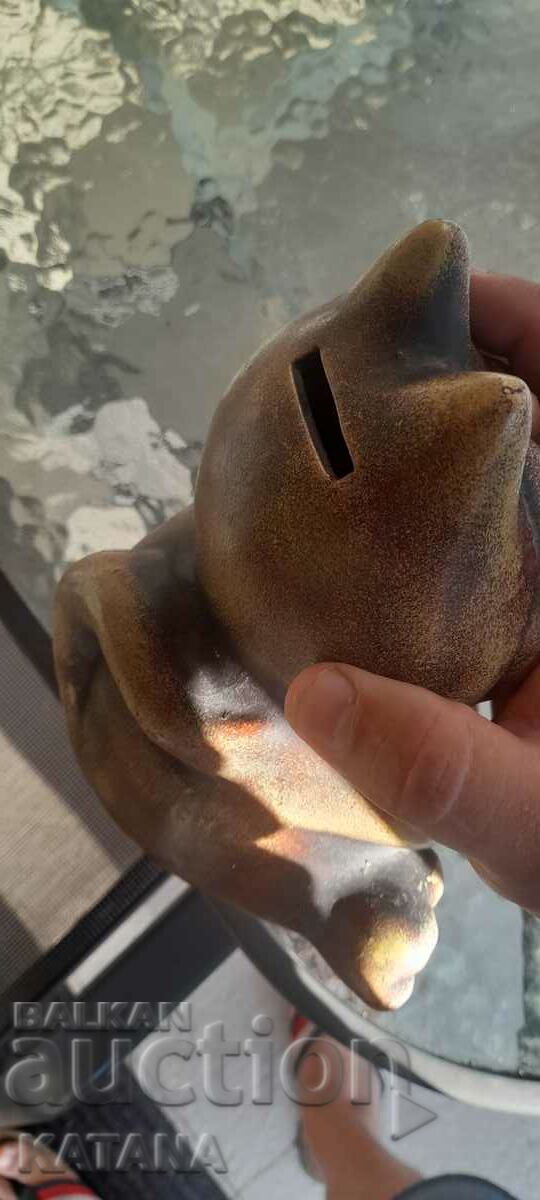 Auction  Piggy bank cat ceramic "party money"