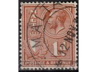 GB/Malta-1930-Regular-KE V+stamp-"Postage/Revenue", γραμματόσημο