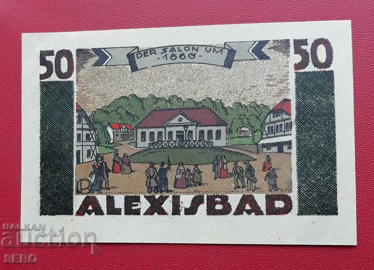 Банкнота-Германия-Саксония-Харцгероде-50 пфенига 1921