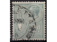 GB/Malta-1930-Редовна-KE V+герба-"Postage/Revenue",клеймо