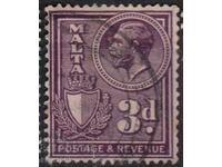 GB/Malta-1930-Regular-KE V+stamp-"Postage/Revenue", stamp