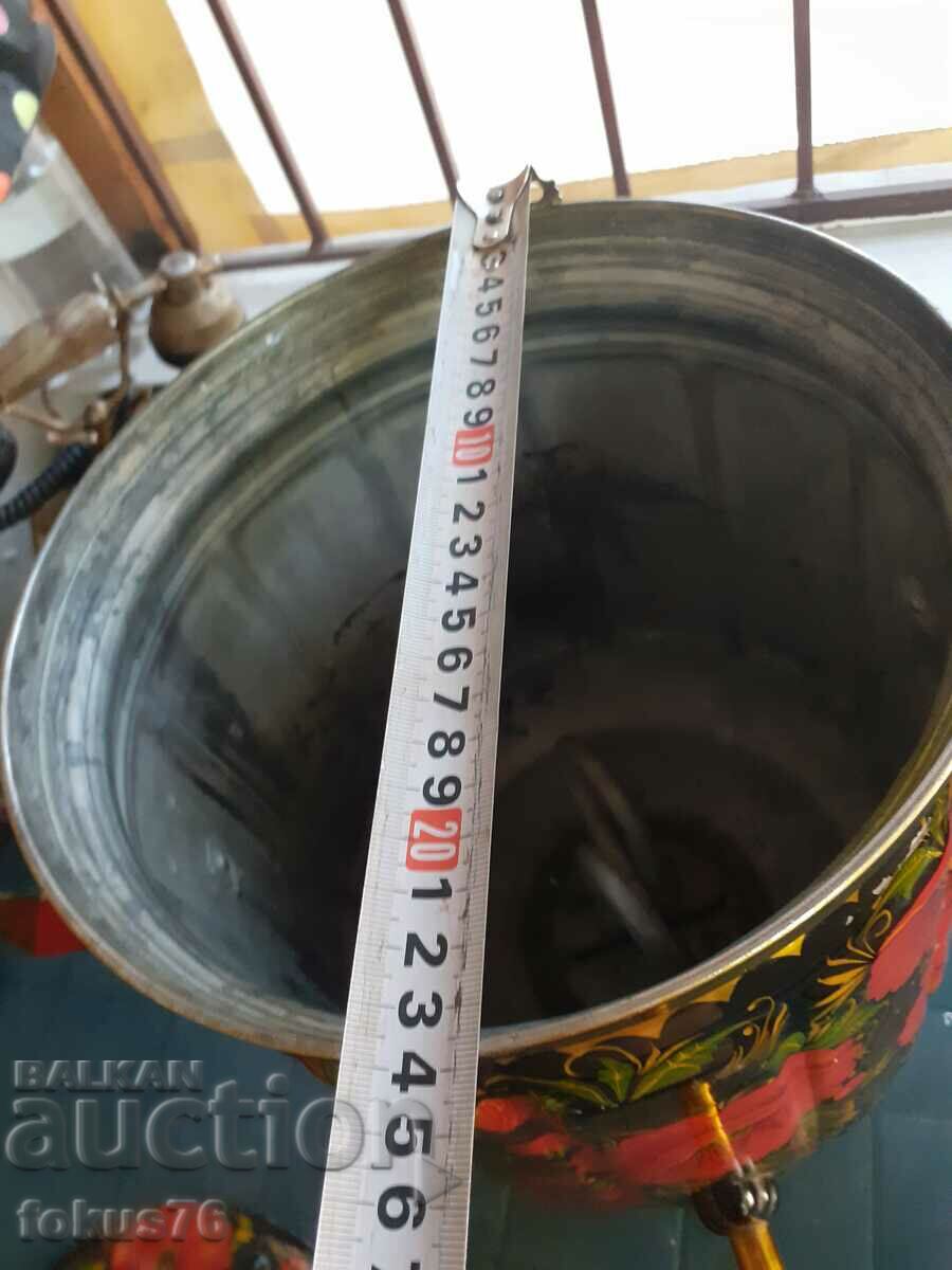 Amazing large Russian painted samovar teapot - 7 Amazing large Russian painted samovar teapot - 7