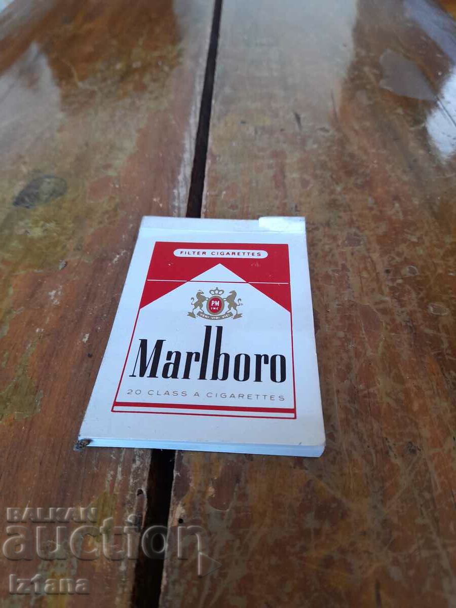 Παλιό σημειωματάριο Marlboro