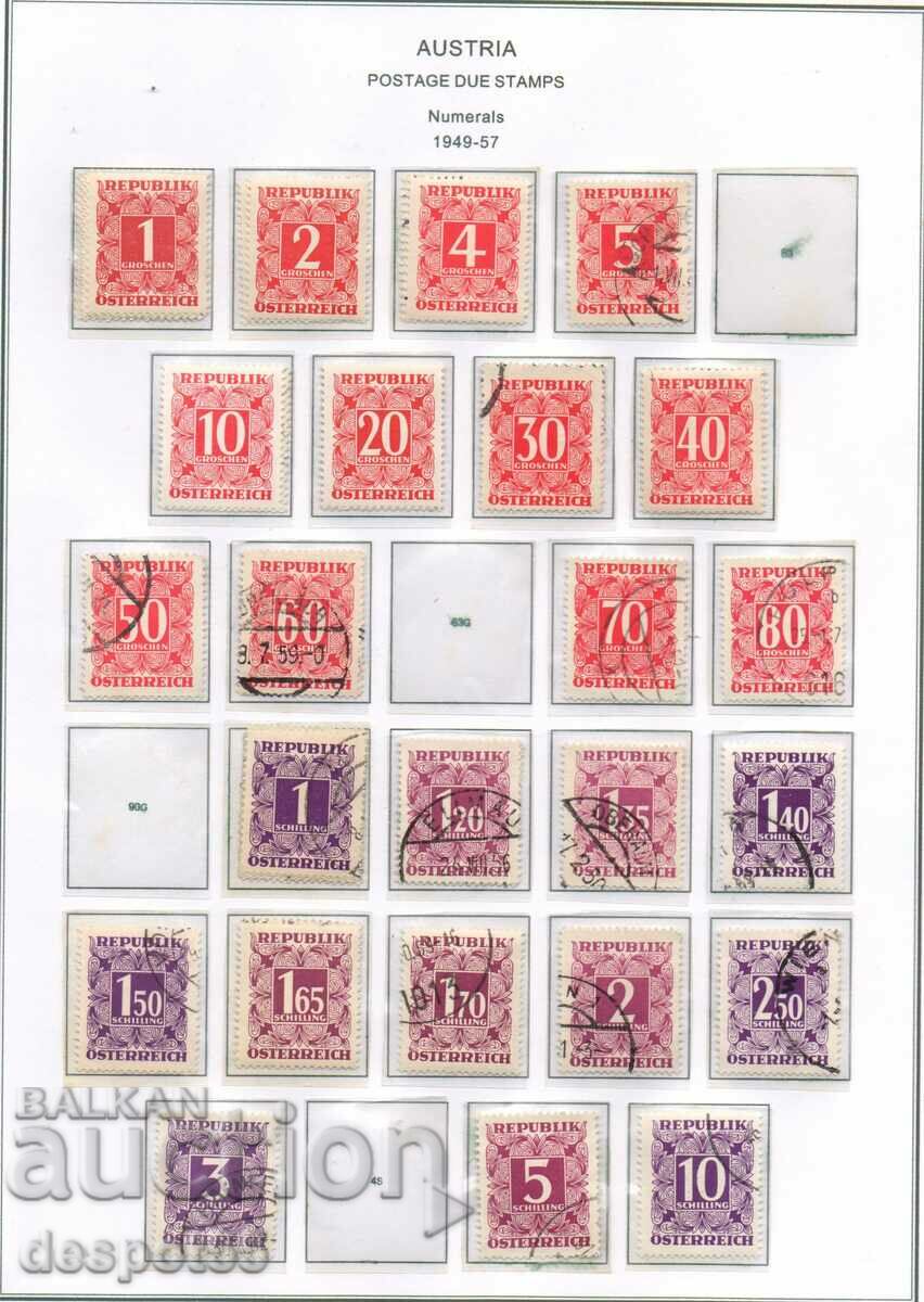 1947-57. Austria. Lot of digital stamps for the period. with price 7.50 BGN | € 3.83 1947-57. Austria. Lot of digital stamps for the period. with price 7.50 BGN | € 3.83