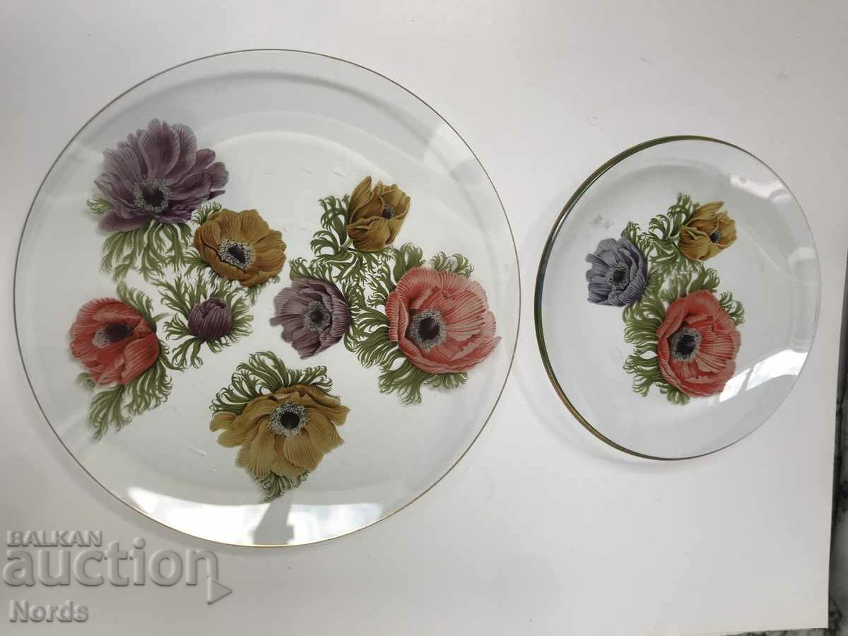 Beautiful glass saucers