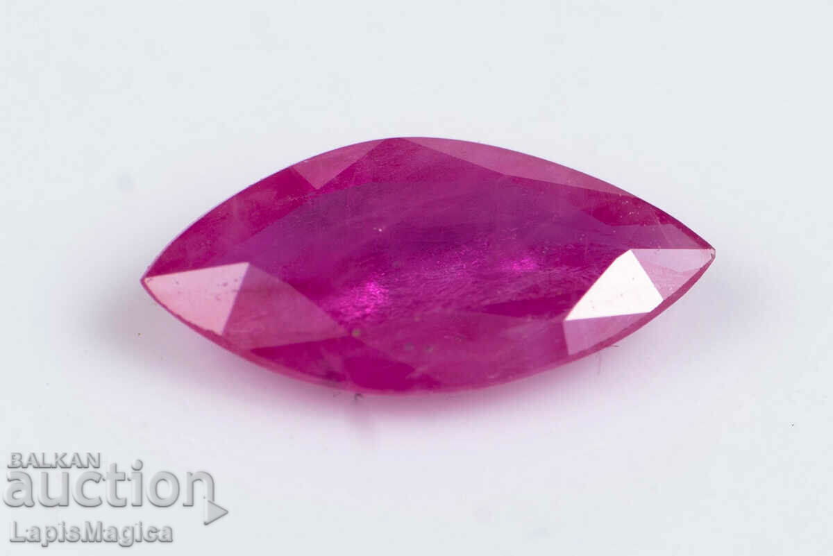 Ruby 0.79ct heated marquise cut