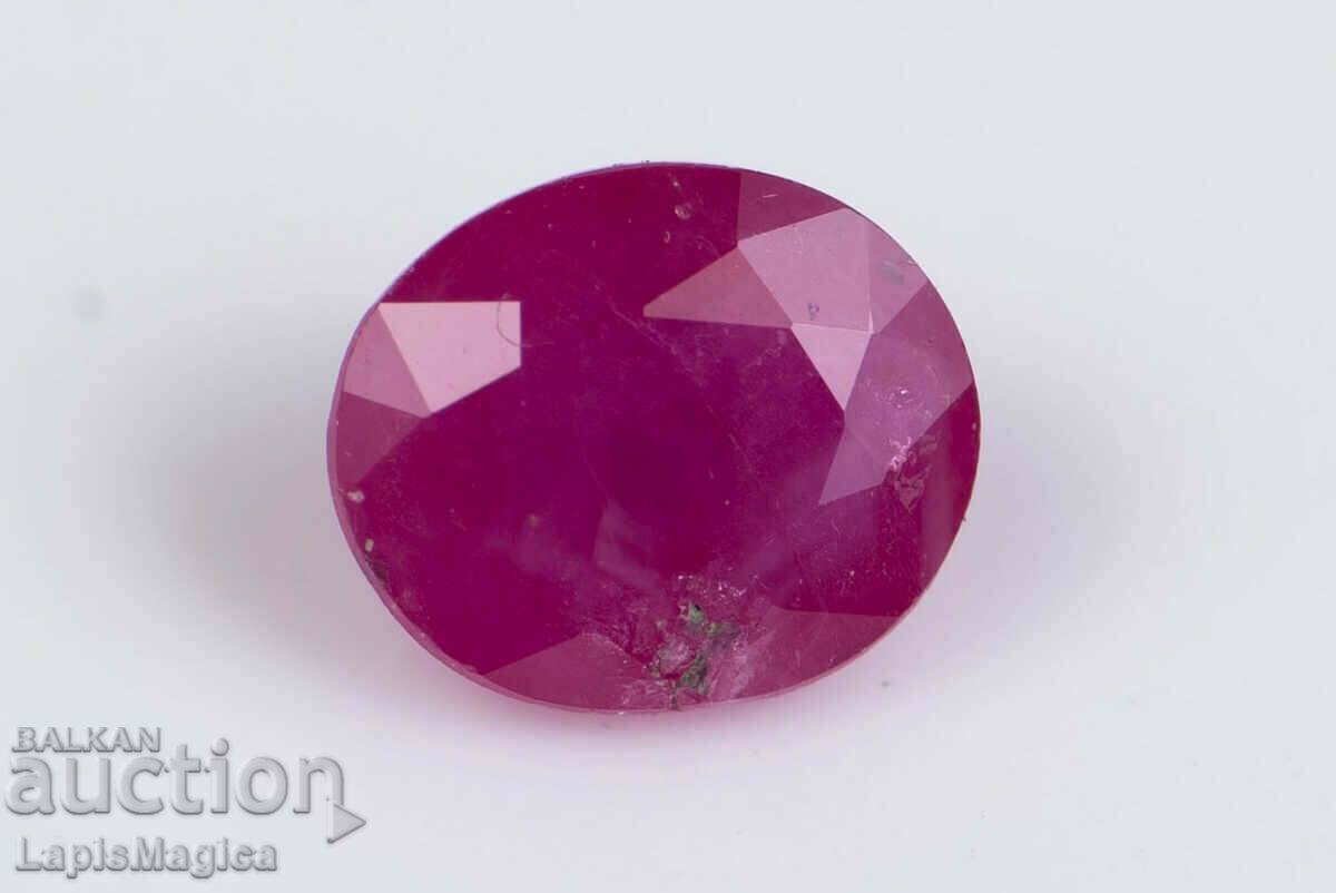 Ruby 0,58ct θερμαινόμενη οβάλ κοπή