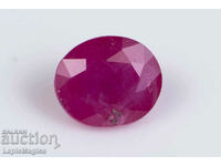 Ruby 0.58ct heated oval cut