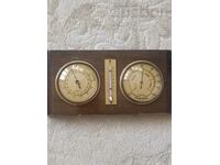 antique old barometer thermometer hair hygrometer meteorologist