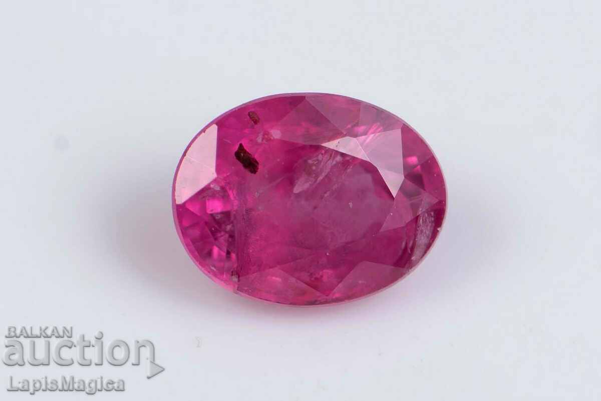 Ruby 0.55ct heated oval cut