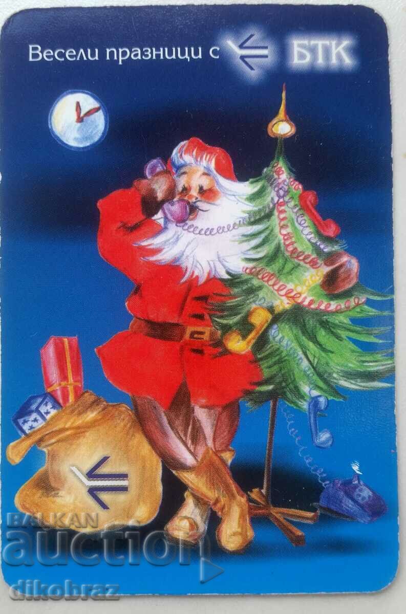 2003 - BTC / Santa Claus with telephone receiver in hand