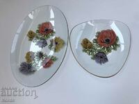 Beautiful glass saucers