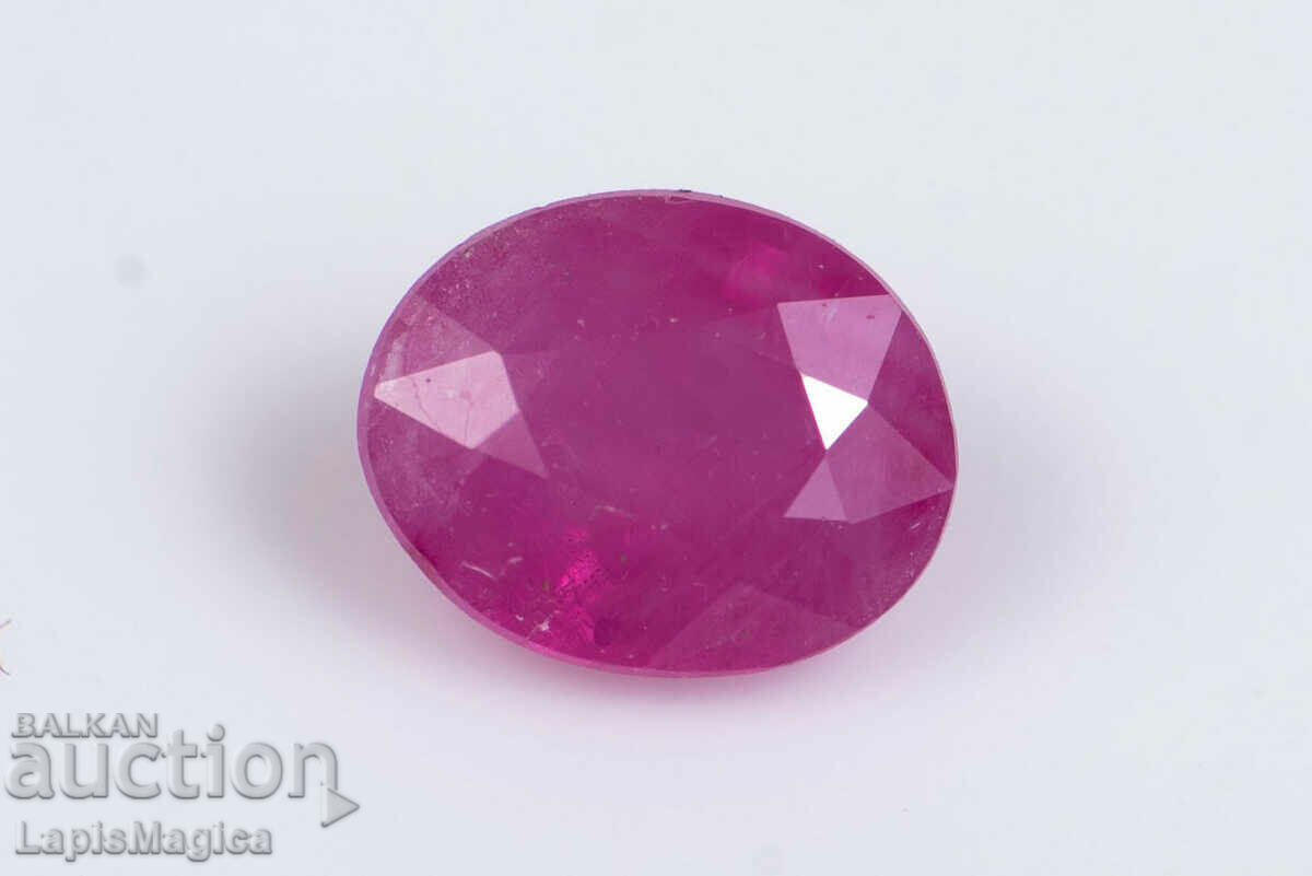 Ruby 0.56ct heated oval cut