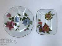 Beautiful glass saucers