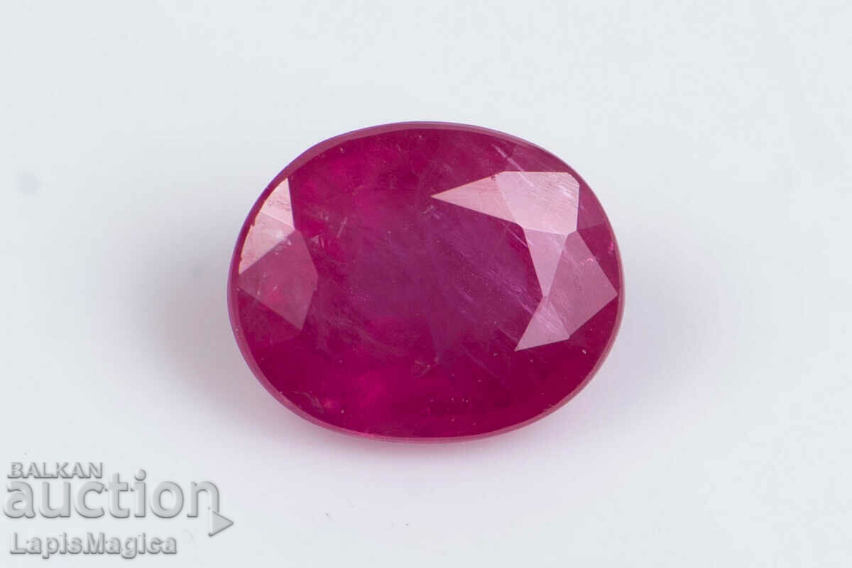 Ruby 0,48ct θερμαινόμενη οβάλ κοπή