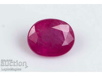 Ruby 0.48ct heated oval cut