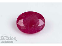 Ruby 0,45ct θερμαινόμενη οβάλ κοπή