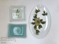 Beautiful glass saucers