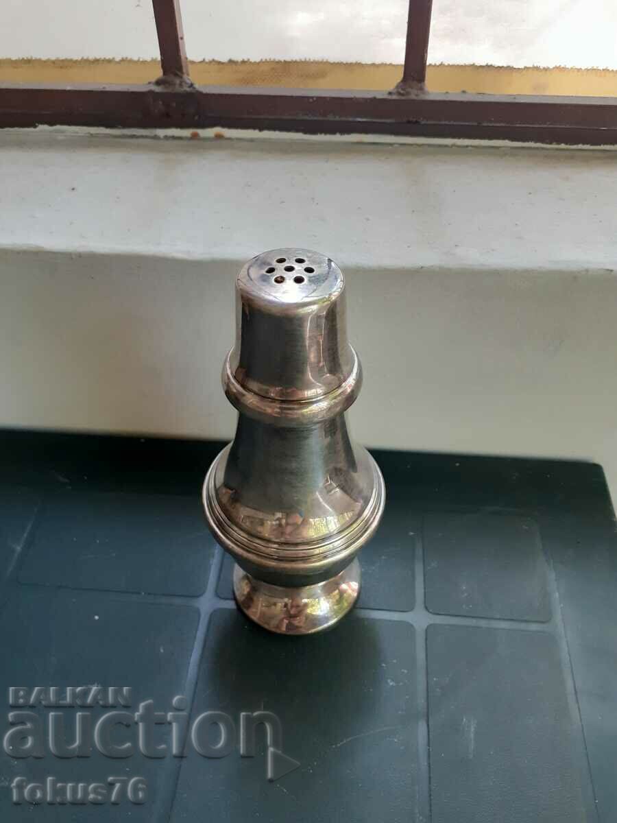 Unique old antique silver plated salt shaker with price 59.00 BGN | € 30.17