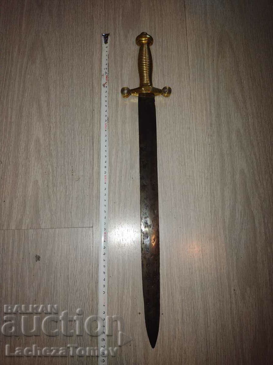 Cleaver France 19th century blade saber rare perfect.