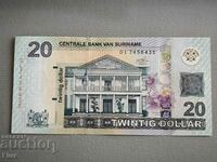 Банкнота - Суринам - 20 долара UNC | 2019г.