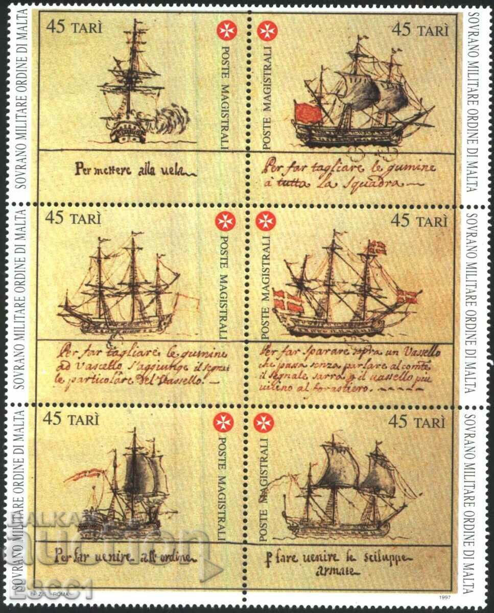 Clean Stamps Ships 1997 of Sovereign Order of Malta