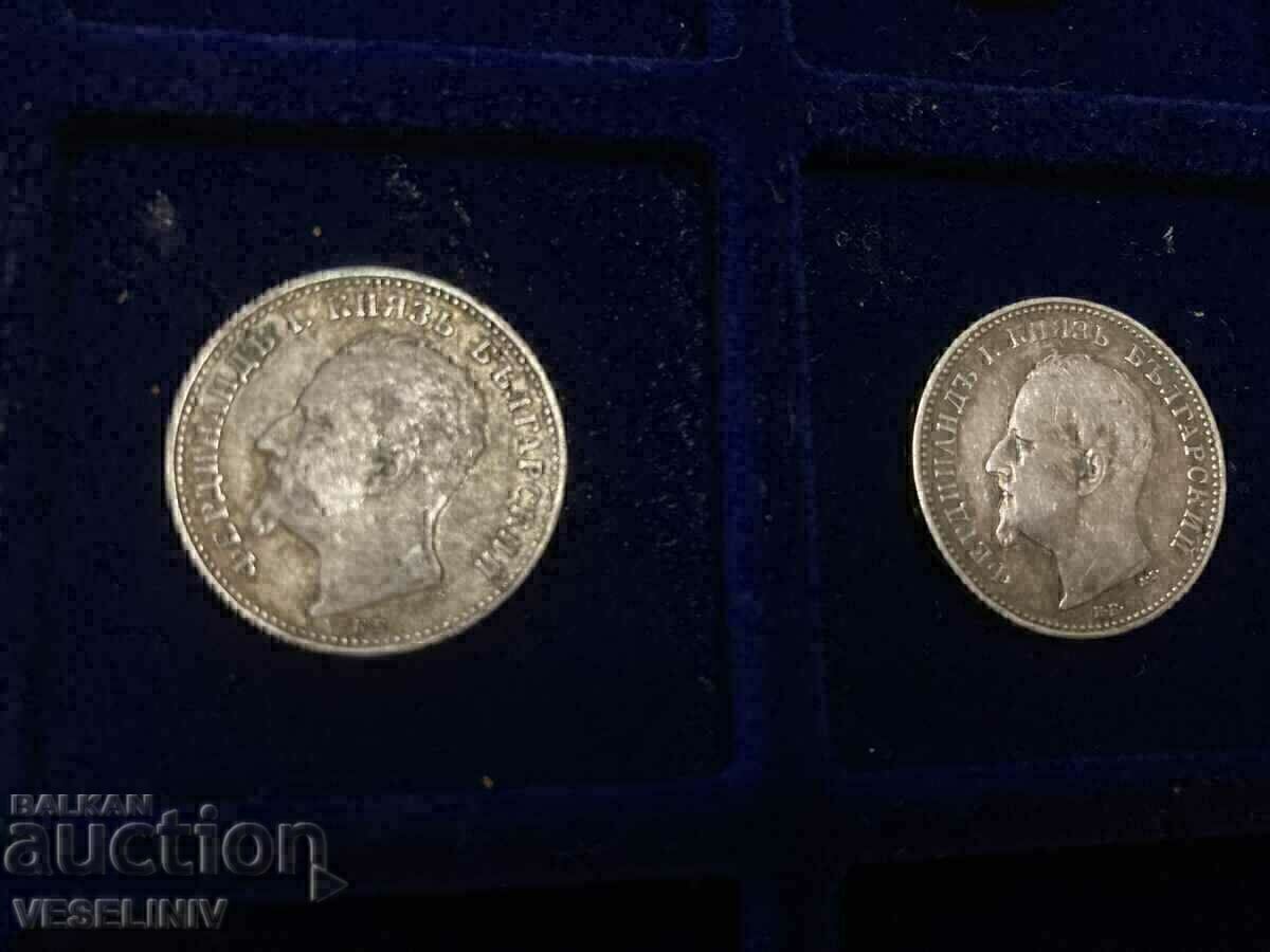 Δημοπρασία Παρτίδα δύο νομισμάτων 1 BGN 1891 Δημοπρασία Παρτίδα δύο νομισμάτων 1 BGN 1891
