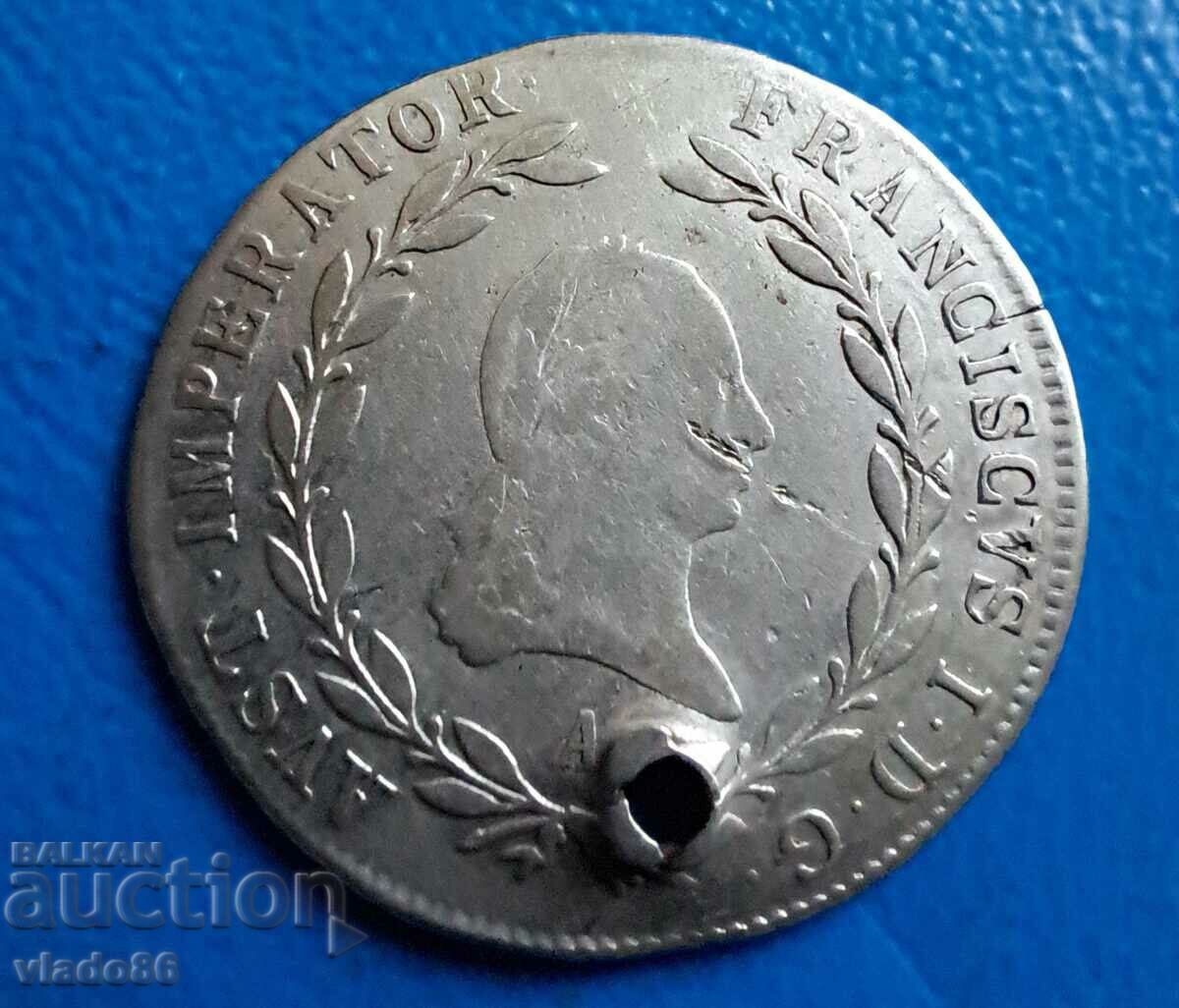 Silver coin 20 Kreuzer 1808