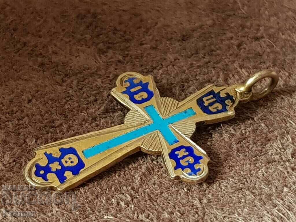 Argint 84 Rusia Imperială Crucea Rusă cu email și aurire secolul al XIX-lea cu preț 200.00 BGN | € 102.26