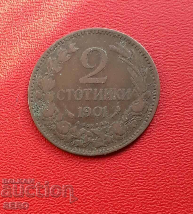 Bulgaria-2 cents 1901
