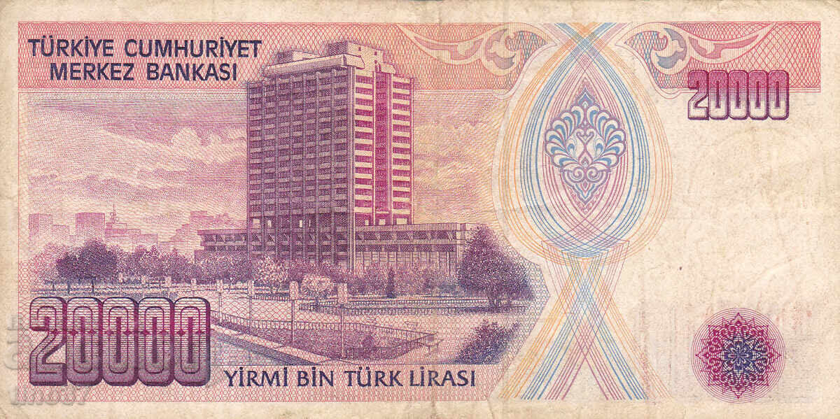 Auction tino37- TURKEY - 20000 LIRA - 1970/88 Auction tino37- TURKEY - 20000 LIRA - 1970/88