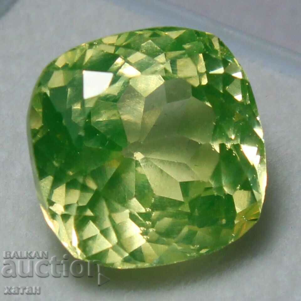 BZC! 1.55 ct natural yellow-green tanzanite GDL cert from 1 pc!