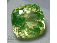 BZC! 1.55 ct natural yellow-green tanzanite GDL cert from 1 pc!