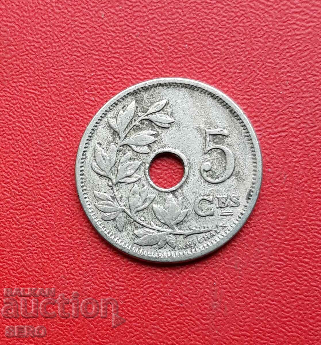 Belgia-5 cenți 1905