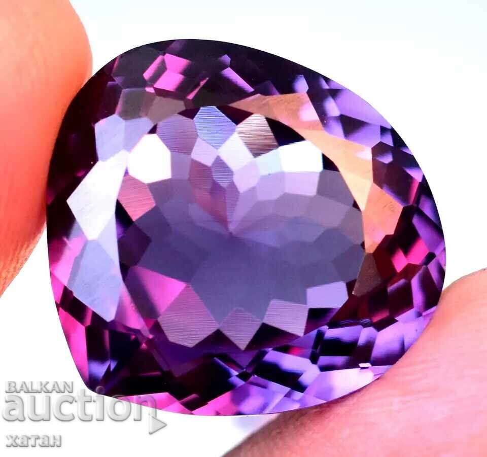 BZC! Safir violet natural de 15,10 carate de la 1 cent!