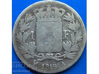 France 1 franc 1819 Louis XVIII silver - excl. rare